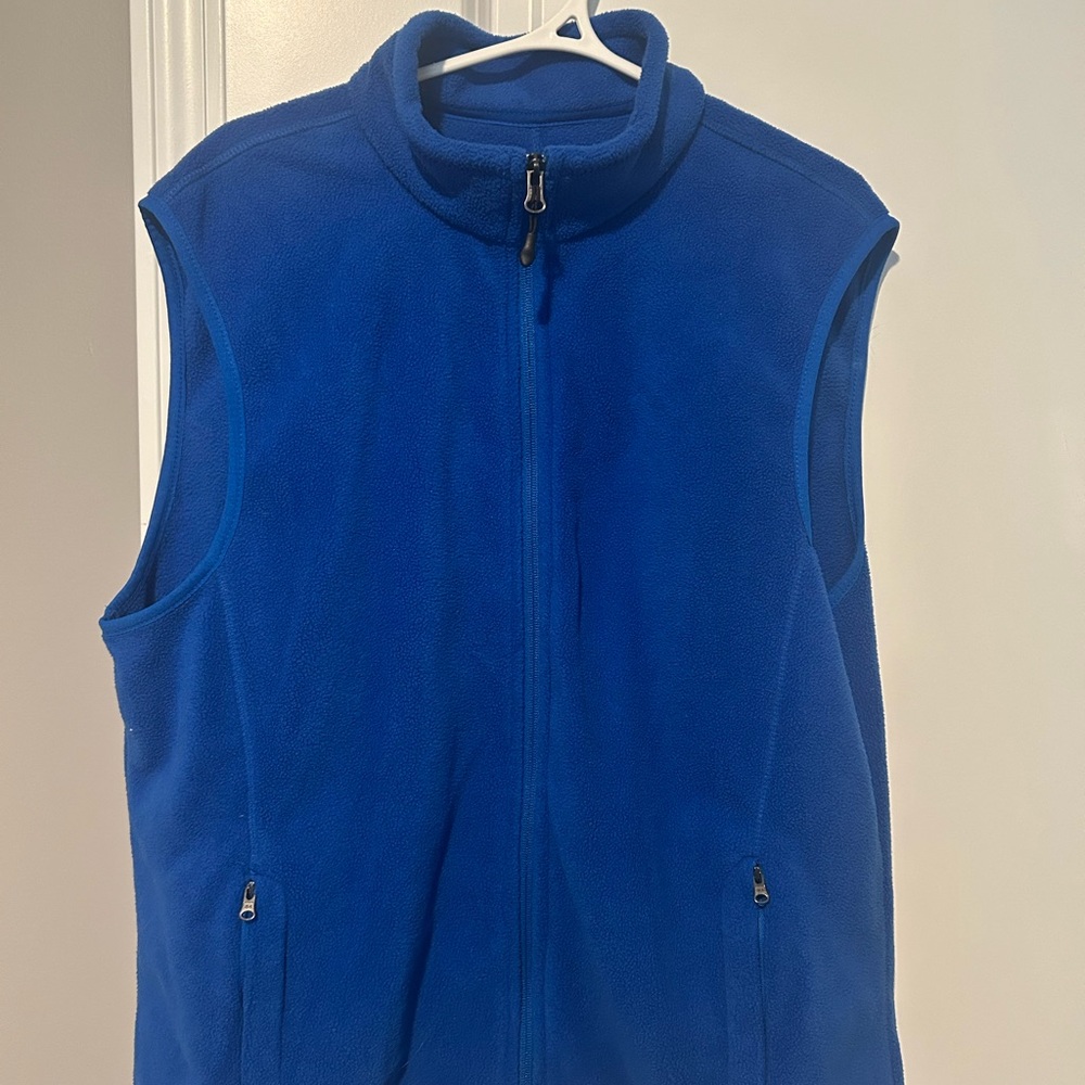 NWOT Blue Fleece Vest